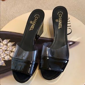 Chanel wedge sandal